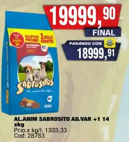 Maxiconsumo Sabrositos variedades oferta