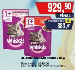 Maxiconsumo Whiskas al.anim pouch oferta