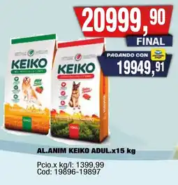 Maxiconsumo Keiko alimento para perros adulto oferta
