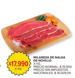 Carrefour Milanesa de nalga de novillo oferta