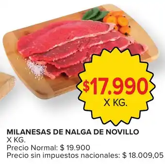 Carrefour Milanesas de nalga de novillo oferta