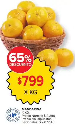 Carrefour Mandarina oferta
