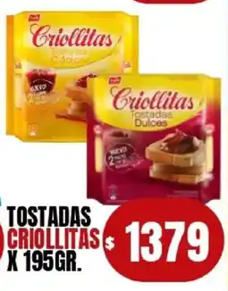 Supermercados Mariano Max Criollitas tostadas oferta