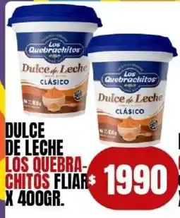 Supermercados Mariano Max Los quebrachitos dulce de leche chitos fliar oferta