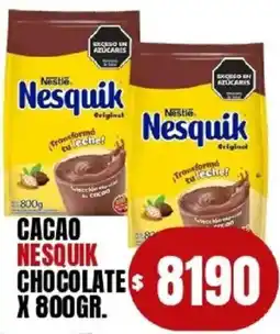 Supermercados Mariano Max Nestlé nesquik cacao chocolate oferta