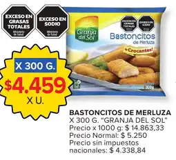 Carrefour Granja del sol bastoncitos de merluza oferta