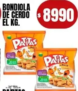 Supermercados Mariano Max Bondiola de cerdo oferta