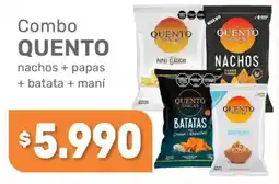 Beltrán Supermercados Quento snacks combo nachos + papas + batata + maní oferta