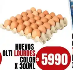 Supermercados Mariano Max Lourdes huevos olti color oferta