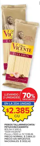 Carrefour Don vicente tallarín oferta