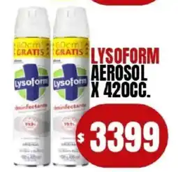 Supermercados Mariano Max Lysoform aerosol oferta