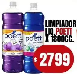 Supermercados Mariano Max Poett limpiador liquido oferta