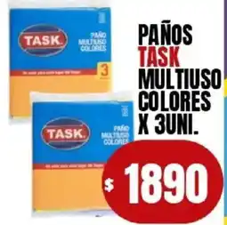 Supermercados Mariano Max Task paños multiuso colores oferta