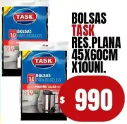 Supermercados Mariano Max Task bolsas res. plana oferta