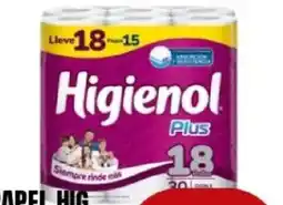 Supermercados Mariano Max Higienol Plus papel higienico oferta