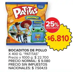 Carrefour Patitas bocaditos de pollo oferta