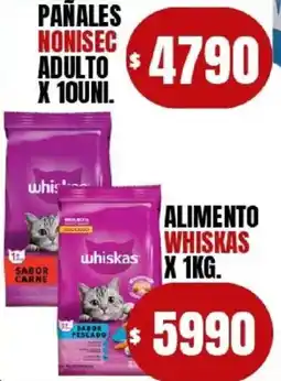 Supermercados Mariano Max Whiskas alimento oferta