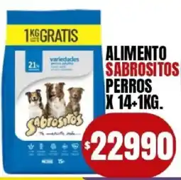 Supermercados Mariano Max Sabrositos alimento perros oferta
