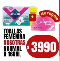 Supermercados Mariano Max Nosotras toallas femenina normal oferta