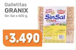 Beltrán Supermercados Granix galletitas sin sal oferta