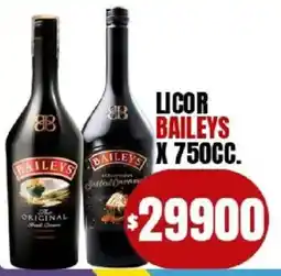 Supermercados Mariano Max Baileys licor oferta