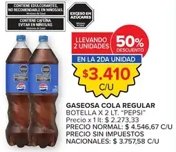 Carrefour Pepsi gaseosa cola regular oferta