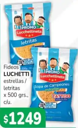 Beltrán Supermercados Luchetti fideos estrellitas / letritas oferta