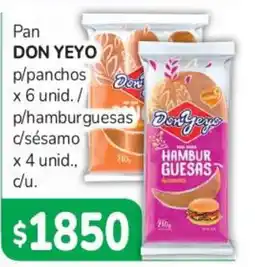 Beltrán Supermercados Don yeyo pan p/panchos p/hamburguesas oferta