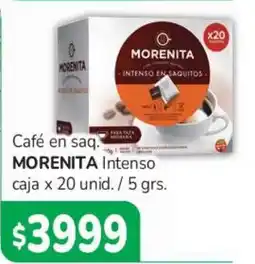 Beltrán Supermercados Morenita café en saquitos intenso oferta