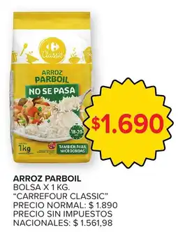 Carrefour Carrefour classic arroz parboil oferta