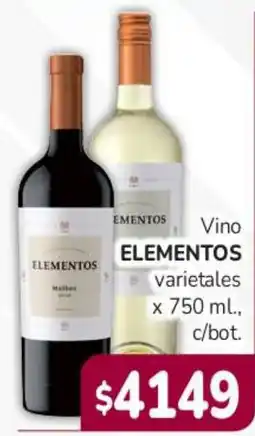 Beltrán Supermercados Elementos vino varietales oferta