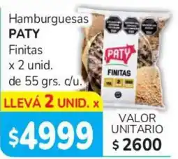 Beltrán Supermercados Paty hamburguesas finitas oferta