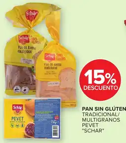 Carrefour Schar pan sin gluten tradicional/multigranos pevet oferta
