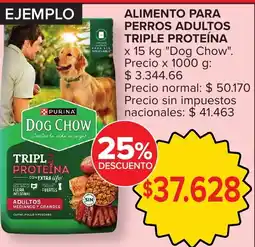 Carrefour Dog chow triple proteina oferta
