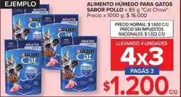 Carrefour Purina cat chow alimento húmedo para gatos sabor pollo oferta