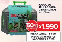 Carrefour Dinosaurus juego de jaulas para dinosaurios oferta
