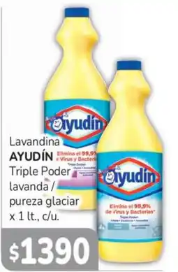 Beltrán Supermercados Ayudín lavandina triple poder lavanda / pureza glacial oferta