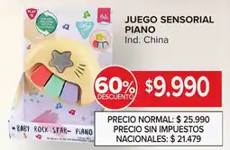 Carrefour Piano juego sensorial oferta