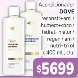 Beltrán Supermercados Dove acondicionador reconstr+ami / humect+coco / hidrat+hialur / regen / am / nutri+tri ol oferta