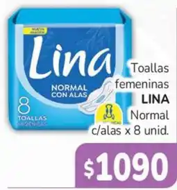 Beltrán Supermercados Lina toallas femeninas normal con alas oferta