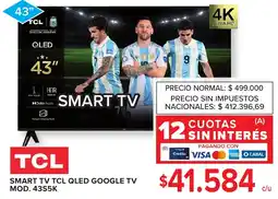 Carrefour Tcl smart tv 43" oferta
