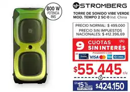 Carrefour Stromberg torre de sonido vibe verde oferta