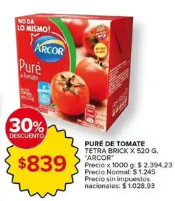 Carrefour Express Arcor puré de tomate oferta
