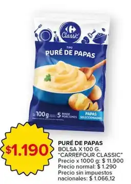 Carrefour Express Carrefour classic puré de papas oferta