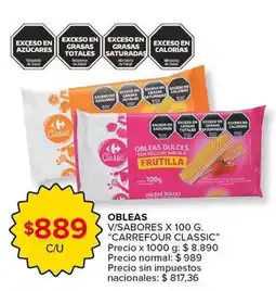 Carrefour Express Carrefour classic obleas oferta