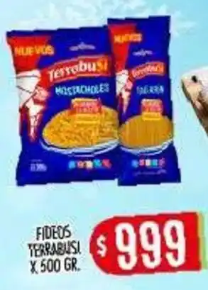 Terrobusi fideos mostacholes