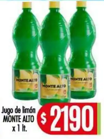 Supermercados Caracol Monte alto jugo de limón oferta