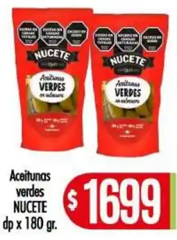 Supermercados Caracol Nucete aceitunas verdes oferta