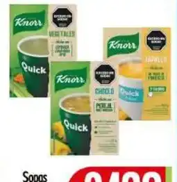 Supermercados Caracol Knorr sopas quick oferta