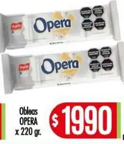 Supermercados Caracol Opera obleas oferta